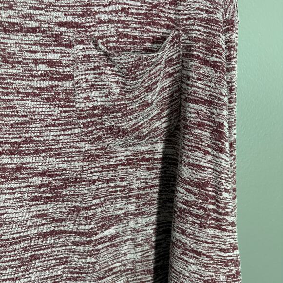 Hollister Women's Burgundy Marled Y2K Cozycore Knit Top - Size Medium - Casual - Picture 3 of 7
